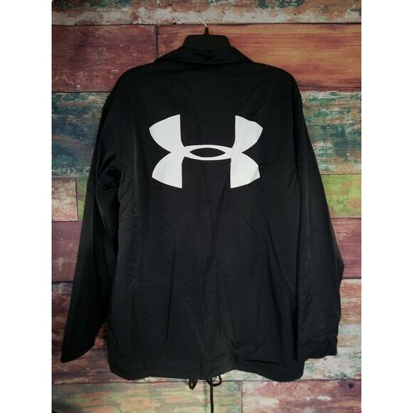 NEW NWT - Under Armour Basketball Camp SNAP UP Black Jacket Windbreaker- $150 - Picture 1 of 7